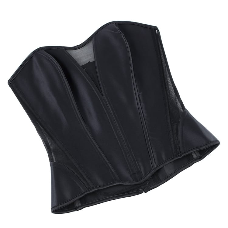 Kobine Women's Gothic Irregular Lace-up Overbust Corset