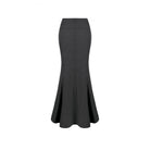 Darkinlove Women's Cyberpunk Lace-up Eyelet Mesh Splice Mermaid Skirt