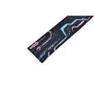 Darkinlove Women's Cyberpunk Neon Circuit Skull Print Mock Neck Long Sleeve Top