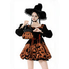 Darkinlove Women's Gothic Bat Star Moon Pattern Pumpkin-shaped Handbag