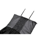 Darkinlove Women's Gothic Bat Wing Cut Edge Lace-up Layered Mesh Hem Slip Dress