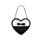 Darkinlove Women's Gothic Bow Black&White Heart Bag