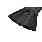 Darkinlove Women's Gothic Buckle Strap Lace-up Slip Dress