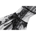 Darkinlove Women's Gothic Butterfly Embroidered Flare Sleeve Lace Cape