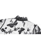 Darkinlove Women's Gothic Butterfly Embroidered Flare Sleeve Lace Cape