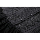 Darkinlove Women's Gothic Cheongsam Collar Ruffled Homecoming Dress