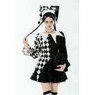 Darkinlove Women's Gothic Contrast Color Harlequin Hat