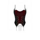 Darkinlove Women's Gothic Contrast Color Lace-up Bustier