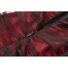 Darkinlove Women's Gothic Contrast Color Velvet Bodycon Dress