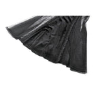 Darkinlove Women's Gothic Contrast Color Velvet Bodycon Dress