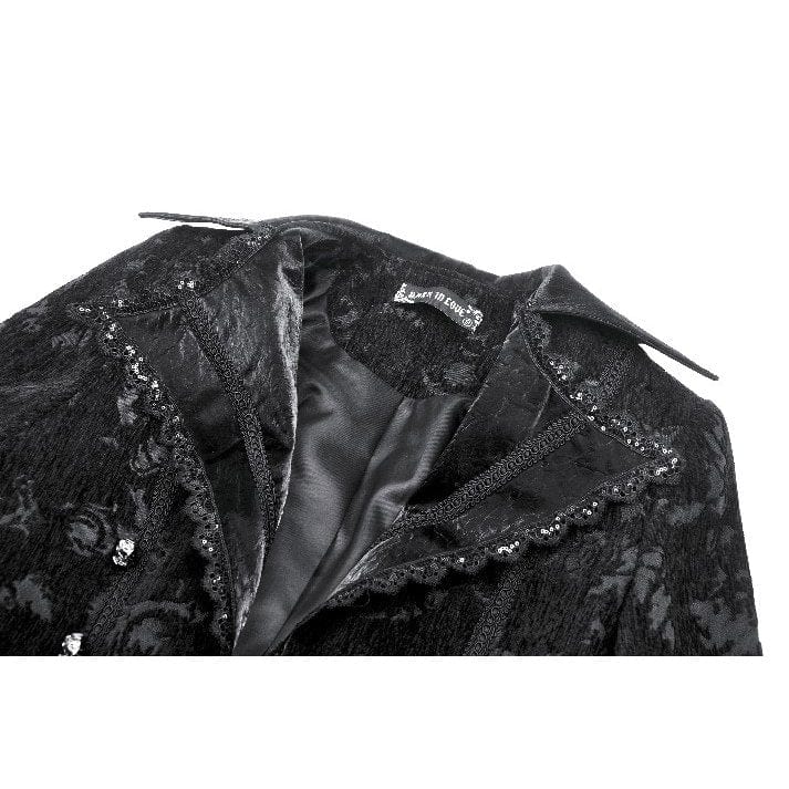 Darkinlove Women's Gothic Crochet Lace-up Jacket