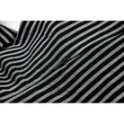 Darkinlove Women's Gothic Cross Bowknot Pinstripe Ruffle-Tier Dress