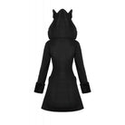 Darkinlove Women's Gothic Cross Plush Cat Ear Hooded Coat