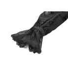 Darkinlove Women's Gothic Cut-out Butterfly Mesh Sleeves Shirt