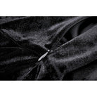 Darkinlove Women's Gothic Cutout Lace Splice Velvet Evening Dress