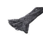 Darkinlove Women's Gothic Cutout Lace Splice Velvet Evening Dress