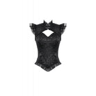 Darkinlove Women's Gothic Cutout Stand Collar Ruffled Tank Top