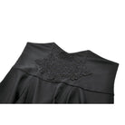 Darkinlove Women's Gothic Decal Floral Mesh High Waist Long Skirt