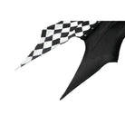 Darkinlove Women's Gothic Diamond Pattern Contrast Color Long Sleeved Shirt