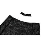 Darkinlove Women's Gothic Distressed Texture Ruched Off‑shoulder Halter Long Sleeve Top