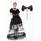 Darkinlove Women's Gothic Doll Collar Velvet Cape