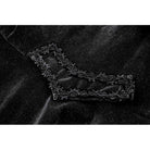 Darkinlove Women's Gothic Double-breasted Batwinged Velvet Coat