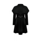 Darkinlove Women's Gothic Double-breasted Batwinged Velvet Coat