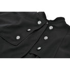 Darkinlove Women's Gothic Double-breasted High/Low Stand Collar Coat