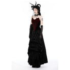 Darkinlove Women's Gothic Double Color Bat Overbust Corsets