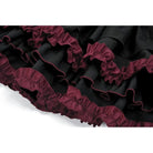 Darkinlove Women's Gothic Double Color Falbala Skirt