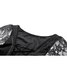 Darkinlove Women's Gothic Embroidered Cross Flared Sleeved Dress