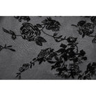 Darkinlove Women's Gothic Embroidered Floral Mesh Square-cut Collar Dress