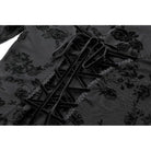 Darkinlove Women's Gothic Embroidered Floral Mesh Square-cut Collar Dress