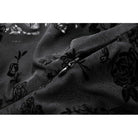 Darkinlove Women's Gothic Embroidered Floral Mesh Square-cut Collar Dress