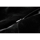 Darkinlove Women's Gothic Embroidered Lace Hem Ruched Slip Dress