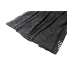 Darkinlove Women's Gothic Embroidered Lace Hem Ruched Slip Dress