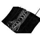 Darkinlove Women's Gothic Embroidered Lace-up Velvet Overbust Corset