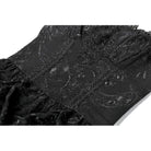 Darkinlove Women's Gothic Embroidered Peplum Slip Dress