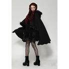Darkinlove Women's Gothic Faux Fur Cloak with Hood