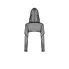 Darkinlove Women's Gothic Fishnet Mesh Hooded Capes