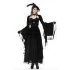Darkinlove Women's Gothic Flared Sleeved Lace Splice Cape