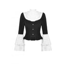 Darkinlove Women's Gothic Flared Sleeved Lace Splice Shirt