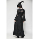 Darkinlove Women's Gothic Flared Sleeved Lace-up Lace Long Jacket
