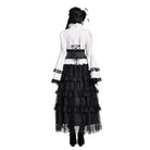 Darkinlove Women's Gothic Floral Embossed Lace Trim Underbust Corset