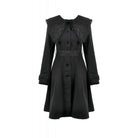 Darkinlove Women's Gothic Floral EmBroidered Bowknot Peter Pan Collar Coat