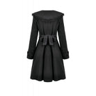 Darkinlove Women's Gothic Floral EmBroidered Bowknot Peter Pan Collar Coat