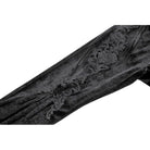 Darkinlove Women's Gothic Floral Embroidered Flared Pants