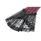 Darkinlove Women's Gothic Floral Embroidered High/Low Lace Maxi Skirt