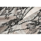 Darkinlove Women's Gothic Floral Embroidered Lace Irregular Hem Slip Dress