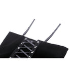 Darkinlove Women's Gothic Floral Embroidered Velvet Bustier